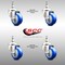Service Caster 3.5 Inch 316SS Blue Polyurethane Wheel Swivel 12mm Threaded Stem Caster Set SCC-SS316TS20S3514-PPUB-BLUE-M1215-4 - alternate 4